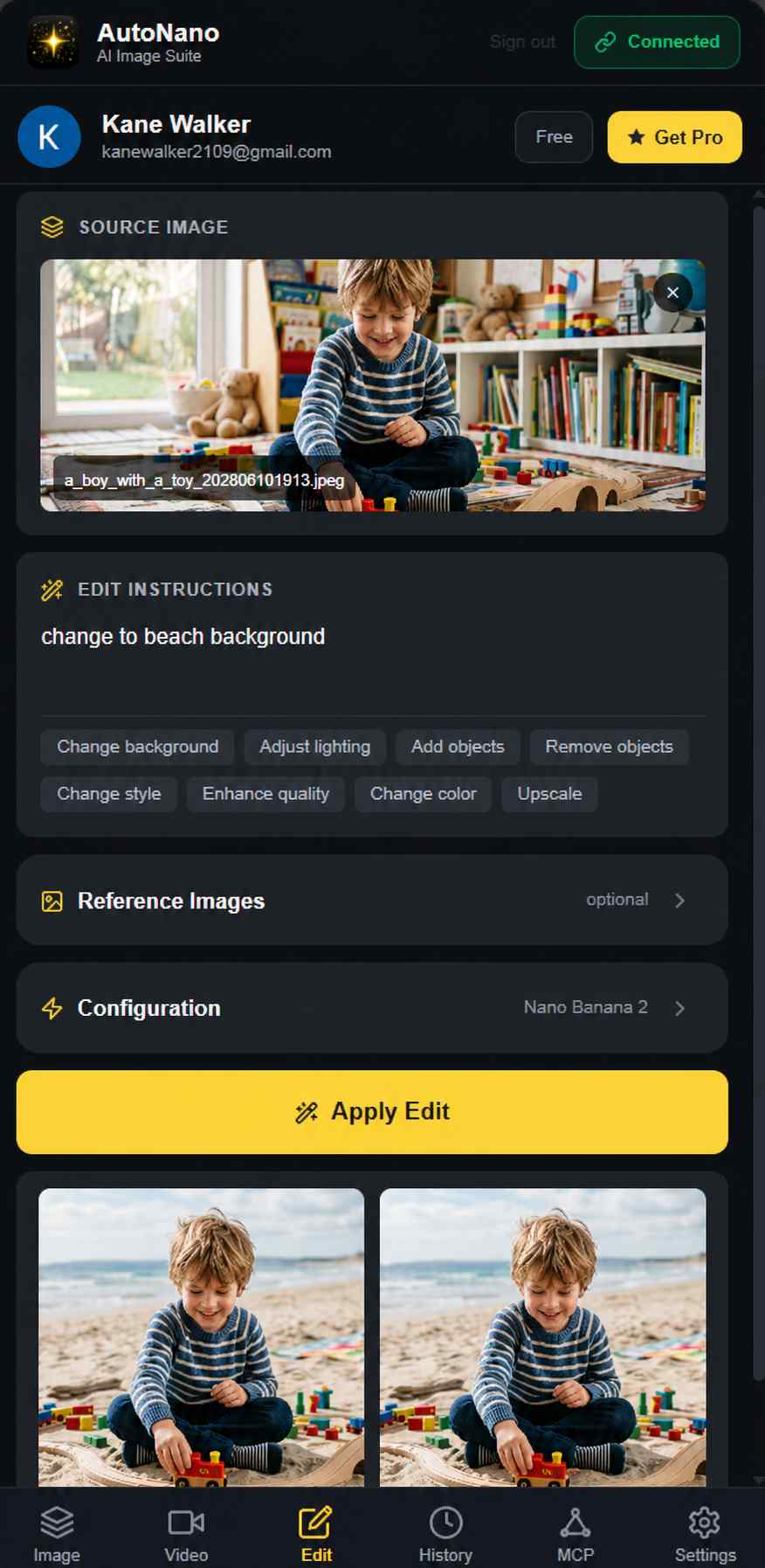 AI Image Editing Workflow